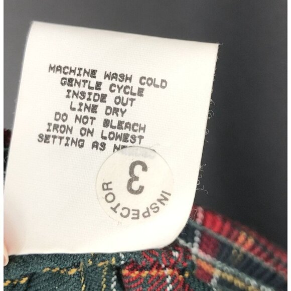 Vintage Plaid Pleated Skirt Girls 10/Women's XS Red USA Dark Academia Preppy - Picture 4 of 6